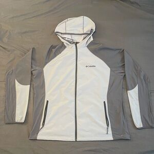 Columbia Men’s Lightweight Zip Up Hoodie 2 Tone Grey Size XXL